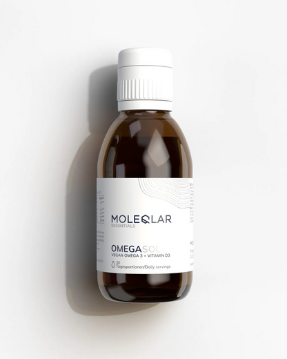 OmegaSOL vegán omega 3 + D3 vitamin 150 ml, MoleQlar